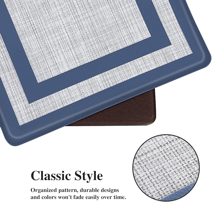 Mattitude Kitchen Mats Set of 2 Cushioned 0.47 inch Kitchen Rugs Non-Skid Rug - Image 4