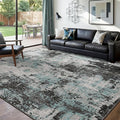 RELEANY Washable Area Rugs 8'x10' Non-Slip Modern Abstract Soft by RELEANY