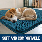 Smiry Dog Door Mat for Muddy Paws 44x24, Absorbent Dirt Trapper, Non-Slip - Image 2
