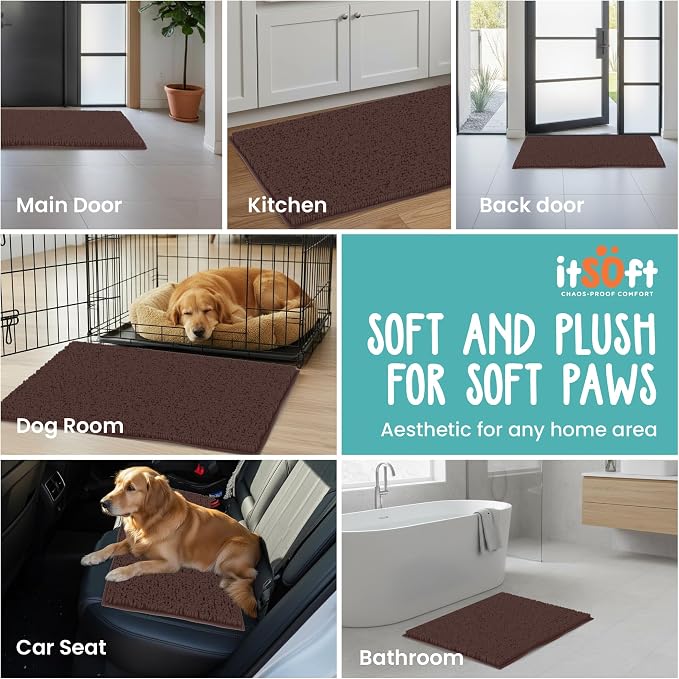 Dog Rugs for Muddy Paws 34x21 | Cleaner Mud Free Floors | Muddy Dogs Mats for - Image 6