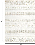 cotiled 7x9 Area Rugs Living Room Rug: Washable Boho Rugs - Image 2