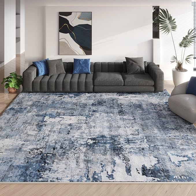 Rugcomf 8x10 Rug Washable Boho Rug Soft Large Area Rug Non-Slip Non-Shedding - Image 9