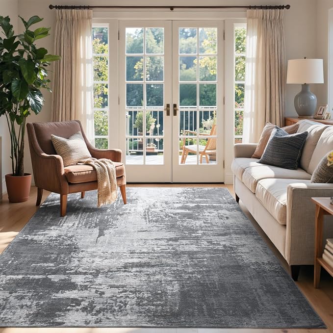 6x9 Ft Area Rugs for Living Room, Soft Non-Slip Washable Rugs Modern Abstract - Image 2