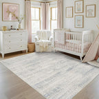 Latte&Fog 5x7 Washable Area Rugs - Image 4