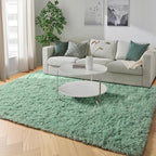 PAGISOFE Sage Green Rugs for Bedroom, 3x5 Ft Shaggy Rug Plush Fuzzy Carpet for - Image 5