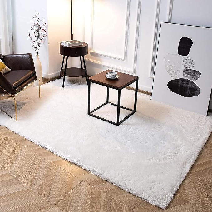 TWINNIS Super Soft Shaggy Rugs Fluffy Carpets 9x11 Feet, Indoor Modern Plush - Image 5