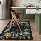 Lahome Floral Machine Washable Rug, 3x5 Rug Non Slip Soft Bedroom Rugs - Image 2