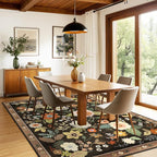 RELEANY Floral 6x9 Area Rugs Washable Print Boho Cute Carpet Non Slip Flower - Image 8