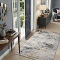 Toneed Abstract Area Rug Modern Washable Rug Soft Non Slip Rug Low Pile by Toneed