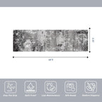 2x6ft Washable Kitchen Runner Rug – Non-Slip Low-Pile Floor Carpet Runner - Image 2