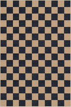 Lahome Colette Checkered Easy Jute Carpet, Washable Area Rug 6x9 Neutral - Image 8