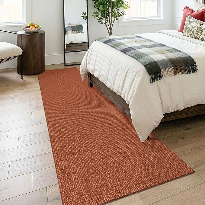KOZYFLY Cotton Runners for Hallway 3x8, Wide Washable Runner Rug, Woven Non - Image 8