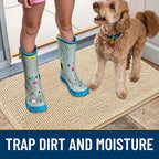 Smiry Dog Door Mat for Muddy Paws 40x24, Absorbent Dirt Trapper, Non-Slip - Image 3
