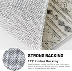 KUTA Boho Runners for Hallways 2x8 Grey Moroccan Washable Runner Rug Non-Slip - Image 6