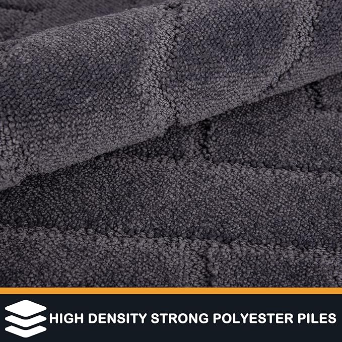 PURRUGS Dirt Trapping Door Mat 32" x 47", Non-Slip Machine Washable Entry Rug - Image 3