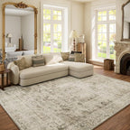 Washable Area Rugs for Living Room: 6x9 Bedroom Area Rugs Boho Vintage Rugs by palohom