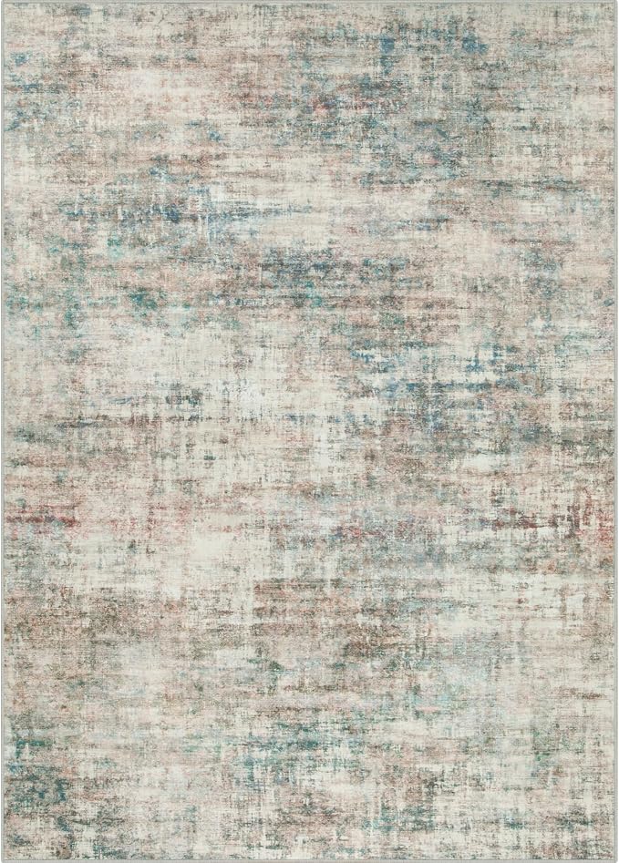 5x7 Area Rugs Washable Rug: Modern Abstract Living Room Rug Soft Anti-Skid Thin - Image 8