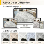 RELEANY Washable Area Rugs 4ft Non-Slip Modern Abstract Soft - Image 8