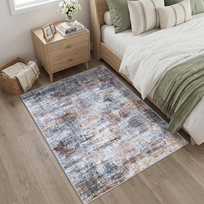 IOHOUZE Abstract Area Rug 4x5 Ft Washable Rugs - Image 8