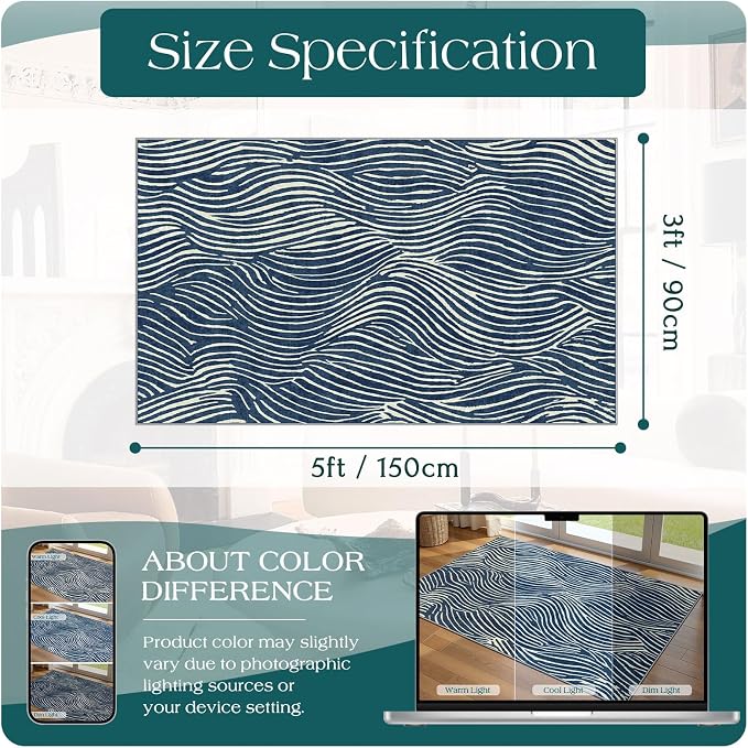 3x5 Modern Entry Rug - Image 7