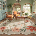 Lahome Floral Washable Rugs 8x10, Non-Slip Soft Bedroom Rug Stain Resistant by Lahome