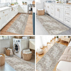 2x8 Washable Non-Slip Hallway Runner Rug – Modern Abstract Soft Carpet - Image 4