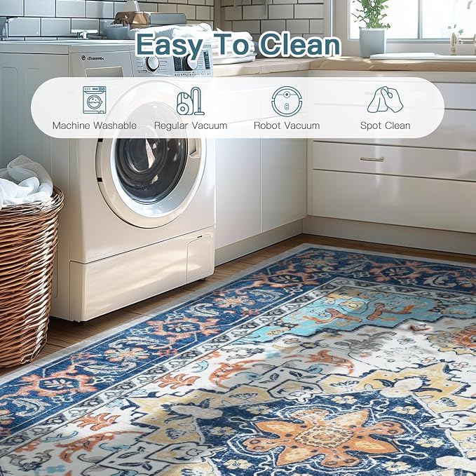 Lofus 6x9 Area Rugs for Living Room, Washable Area Rug, Rugs for Bedroom - Image 6