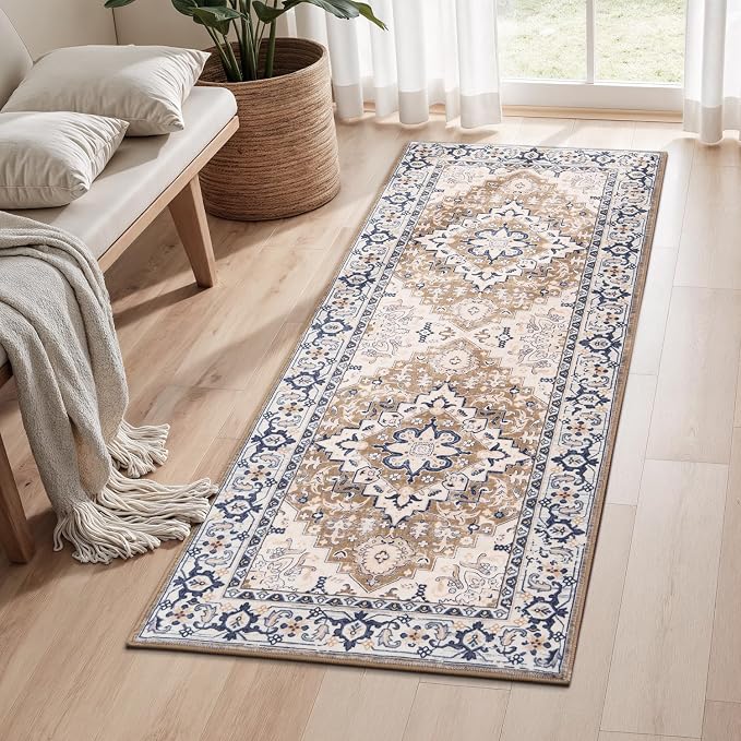 Lofus 2x5 Runner Rug for Hallways, Washable Kitchen Rugs, Non-Slip Rugs for by Lofus