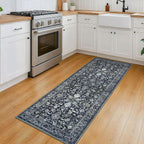 KILOCOCO Hallway Runner 2x5 Rug Runner Printed Vintage Floral Washable Kitchen - Image 2