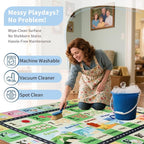 Kids ABC Rug for Playroom, Classroom Alphabet Area Carpet Playmat, Washable - Image 5