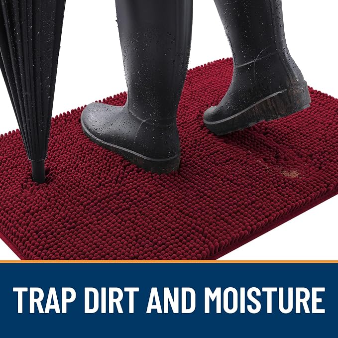 OLANLY Dog Door Mat for Muddy Paws 47x32, Absorbs Moisture and Dirt, Absorbent - Image 2