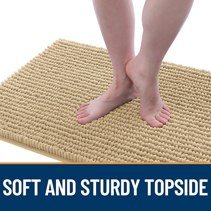 OLANLY Dog Door Mat for Muddy Paws 44x32, Ultra Absorbent Chenille Mud Doormat - Image 3