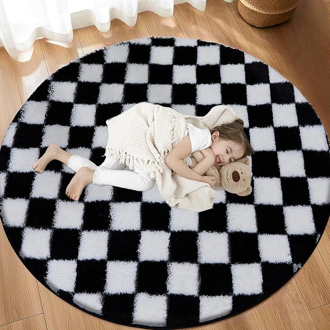 TOOHUB Super Soft Rug, Round Rug by TOOHUB