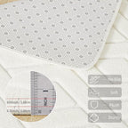 4x6 Cream White Washable Area Rug - Image 4