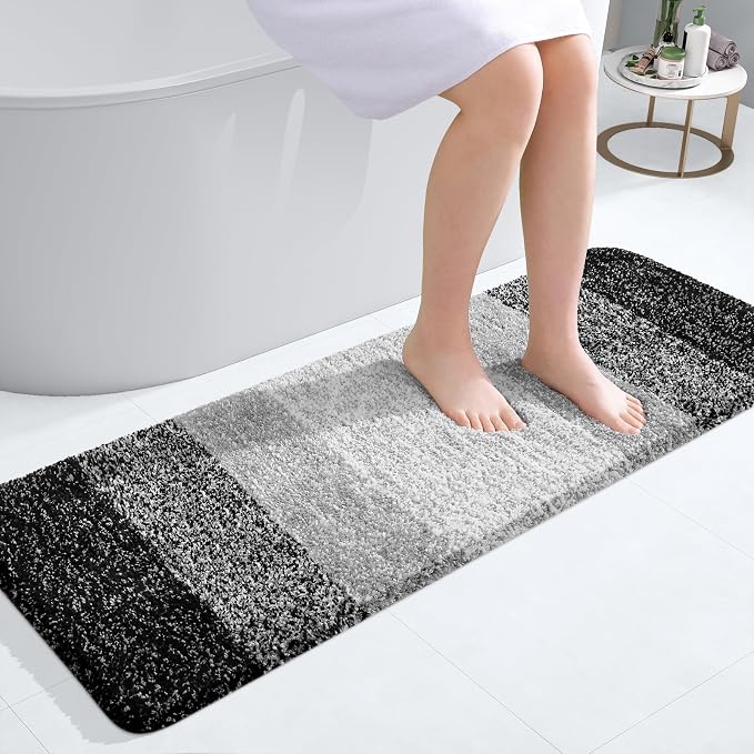 OLANLY Bathroom Runner Rugs Mat 47x17, Extra Soft Absorbent Microfiber Bath Rugs by OLANLY