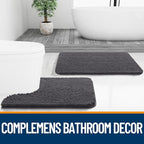 OLANLY Large Bathroom Rugs 44x32, Extra Soft Absorbent Chenille Bath Rugs - Image 7