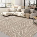 Nakagishi 5x8 Area Rug Living Room: Washable Boho Large Neutral Soft Rugs by NakagishiAreaRug