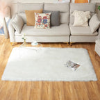 EasyJoy Ultra Soft Fluffy Shaggy Area Rug Faux Fur Rug Chair Cover Seat Pad - Image 4