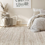 Nakagishi 8X10 Area Rugs Living Room: Washable Large Vintage Rug Neutral - Image 6