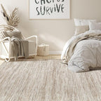 Nakagishi 9x12 Area Rugs Living Room: Washable Large Vintage Rug Neutral - Image 6