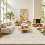 Miukiki 10x14 Area Rugs for Living Room Moroccan Washable Rugs Non Slip Indoor - Image 5