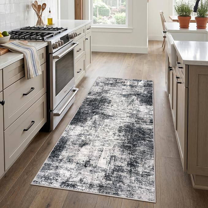 IOHOUZE Abstract Runner Rug 3x6 Ft Washable Runners - Image 2