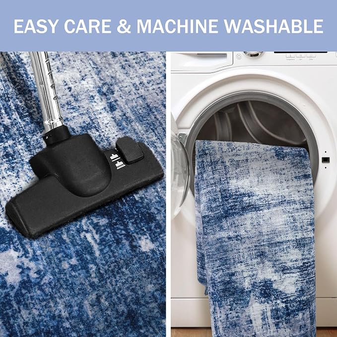 IOHOUZE Abstract Runner Rug 3x14 Ft Washable Runners - Image 3