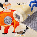 6x9 ABC Classroom Rug for Kids Playroom, Alphabet Rug - Image 6
