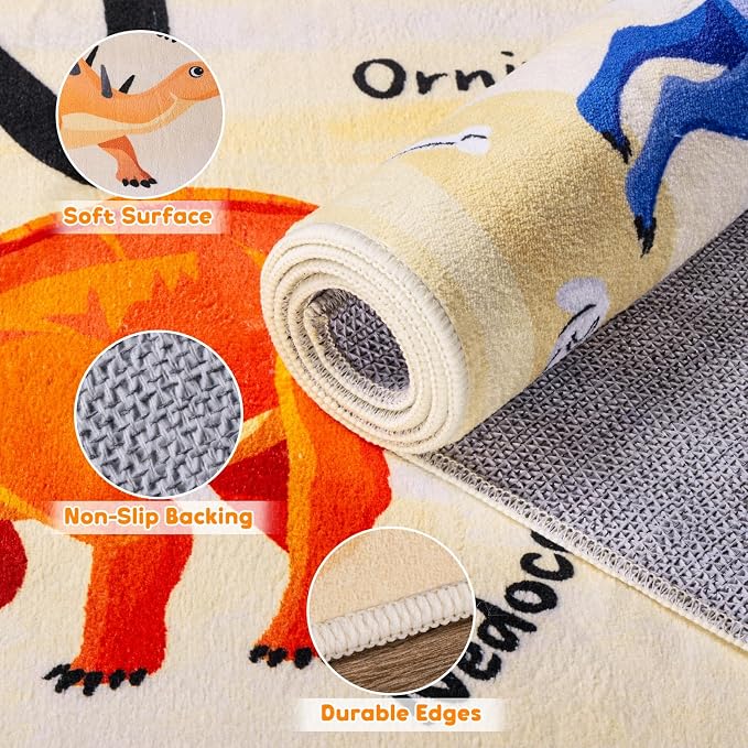 5x7 ABC Classroom Rug for Kids Playroom, Alphabet Rug - Image 6