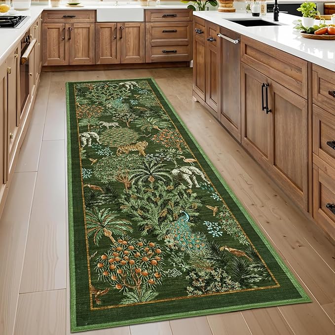 GarveeHome Jungle Rug 2.5x10 Kitchen Runner Rug Non Slip Washable Runners - Image 3