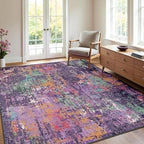RELEANY Washable Area Rugs 5'x8' Non-Slip Modern Abstract Soft - Image 9