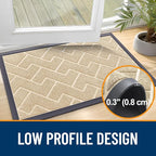 OLANLY Front Door Mat Indoor Outdoor Entrance, Waterproof All-Season, - Image 4
