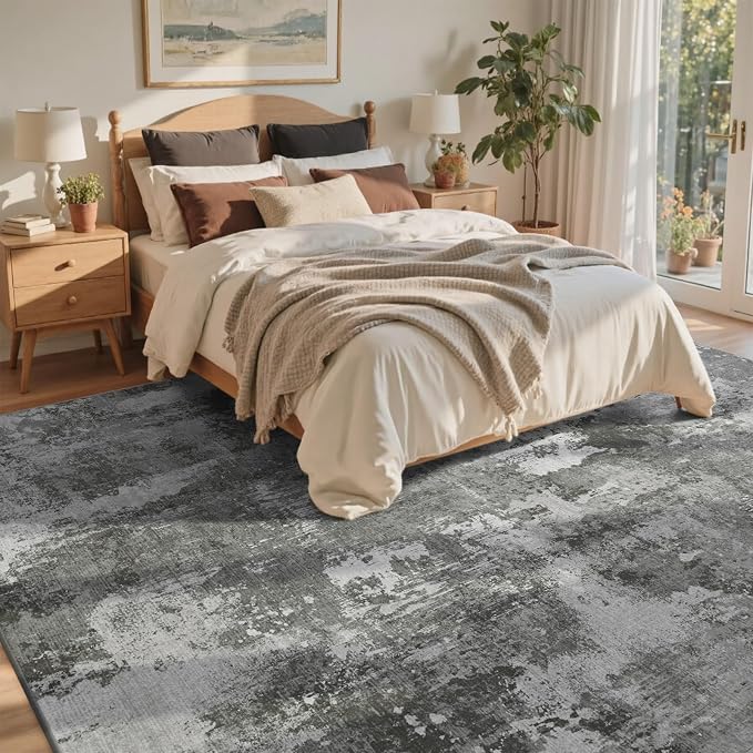 4x6 Ft Area Rugs for Living Room, Soft Non-Slip Washable Rugs Modern Abstract - Image 4