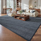 Pettop 5x7 Blue Grey Area Rugs for Living Room Bedroom, Thickened Memory-Foam - Image 2